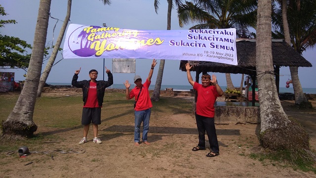 tim advanced sudah hadir duluan mempersiapkan penyambutan PAKAI